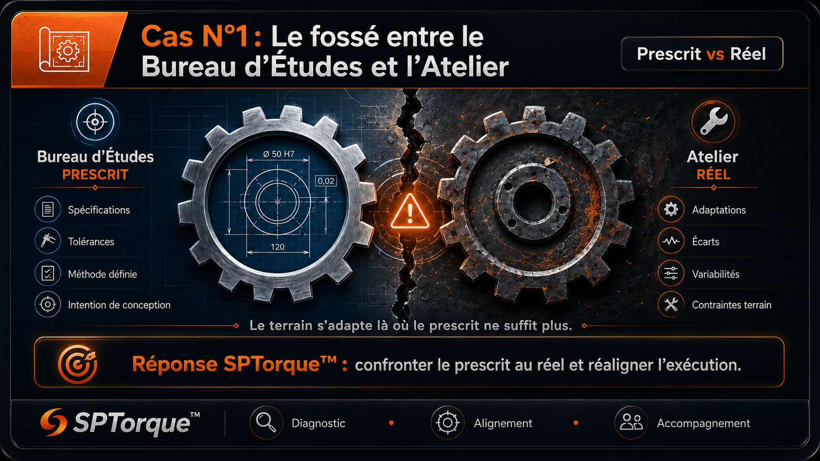 Cas 1 — Le fossé entre le Bureau d’Études et l’Atelier