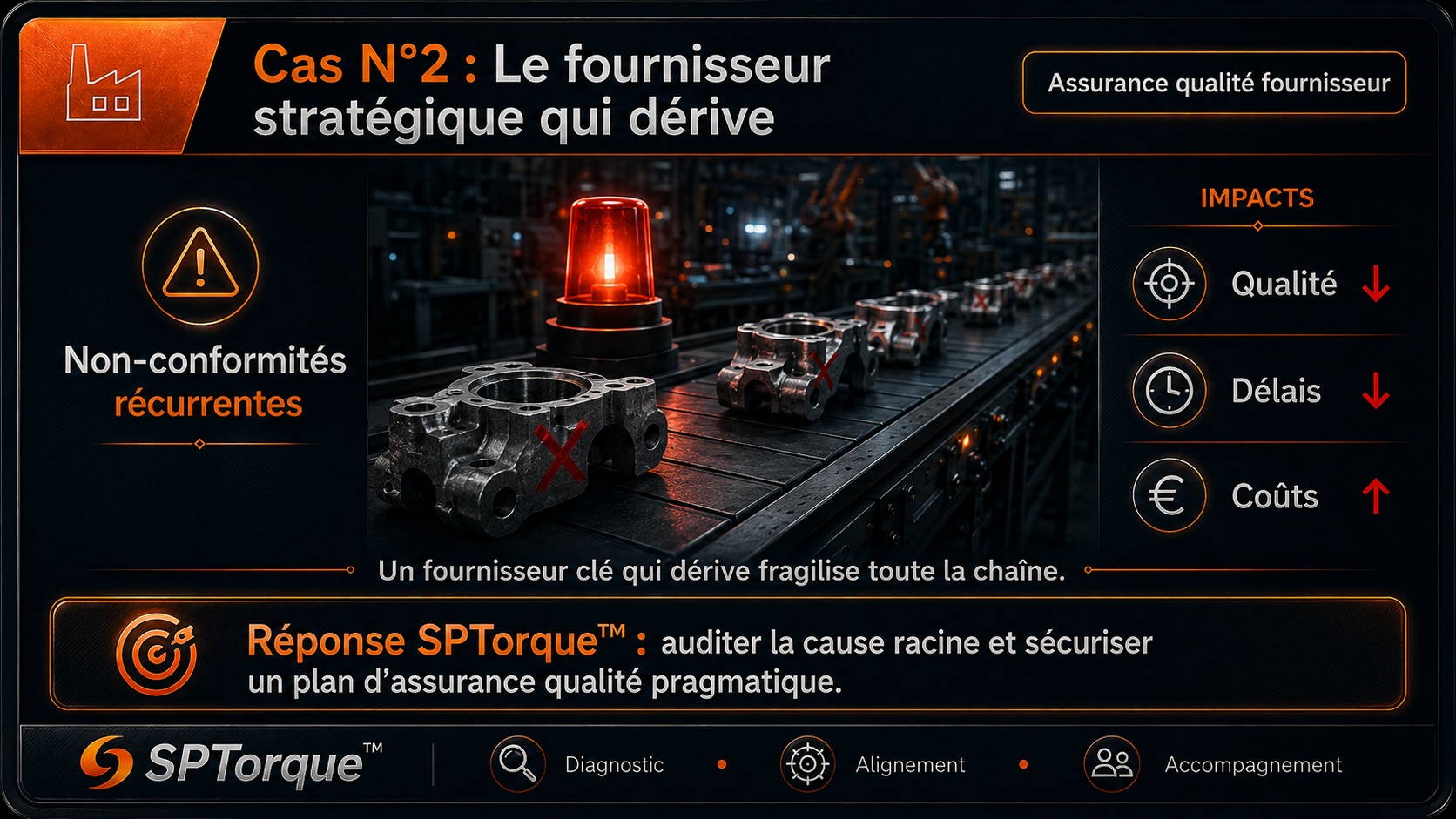 Cas d’usage SPTorque : le fournisseur stratégique qui dérive.